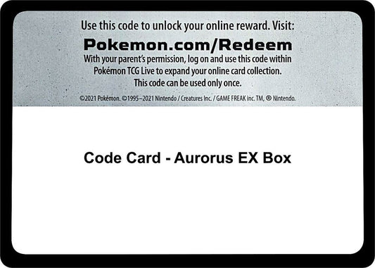 Code Card - Aurorus EX Box Code Card Miscellaneous Cards & Products Pokémon card