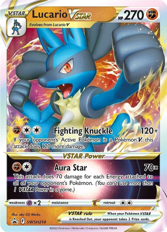 Lucario VSTAR - SWSH214 SWSH214 Promo Sword & Shield Promo Cards Pokémon card