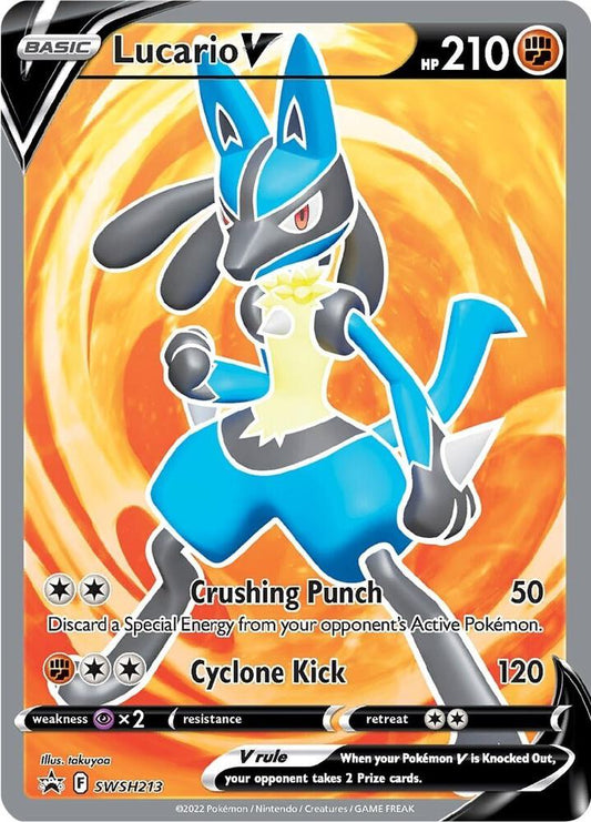 Lucario V - SWSH213 - SWSH213 Promo SWSH: Sword & Shield Promo Cards