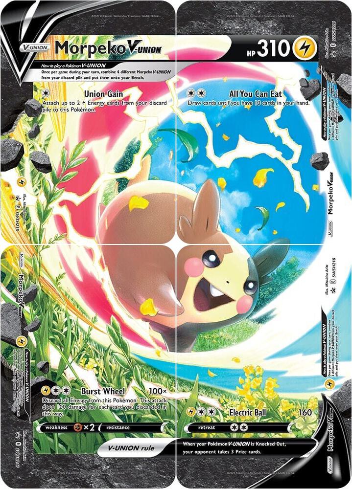 Morpeko V-Union [Set of 4] - SWSH218 Promo SWSH: Sword & Shield Promo Cards