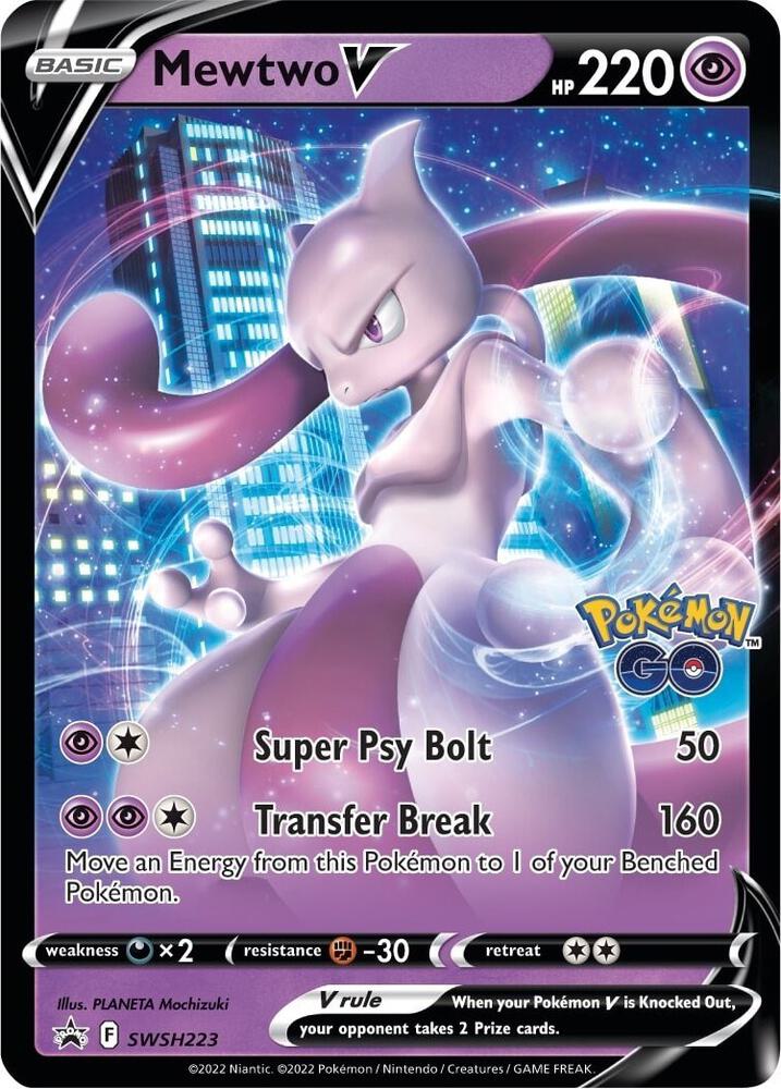 Mewtwo V - SWSH223 SWSH223 Promo Sword & Shield Promo Cards Pokémon card