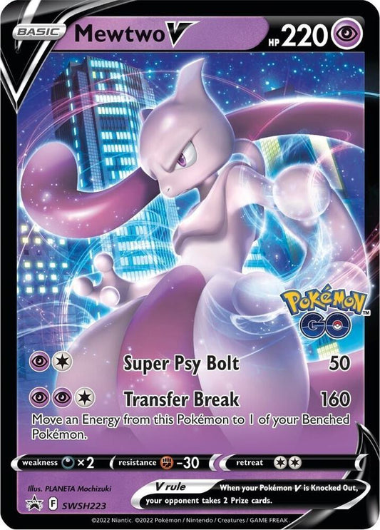 Mewtwo V - SWSH223 SWSH223 Promo Sword & Shield Promo Cards Pokémon card