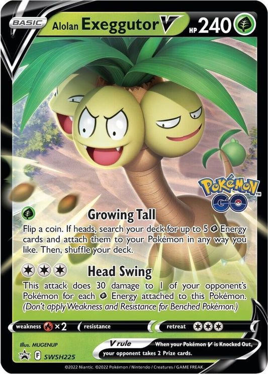 Alolan Exeggutor V - SWSH225 SWSH225 Promo Sword & Shield Promo Cards Pokémon card