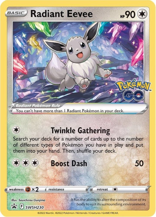 Radiant Eevee - SWSH230 SWSH230 Promo Sword & Shield Promo Cards Pokémon card