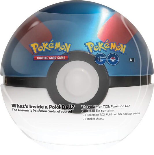 Pokemon GO Poke Ball Tin - Great Ball Pokémon card