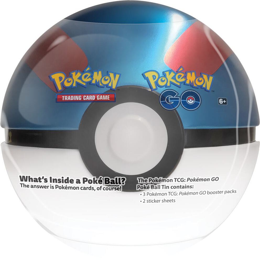 Pokemon GO Poke Ball Tin - Great Ball Pokémon card