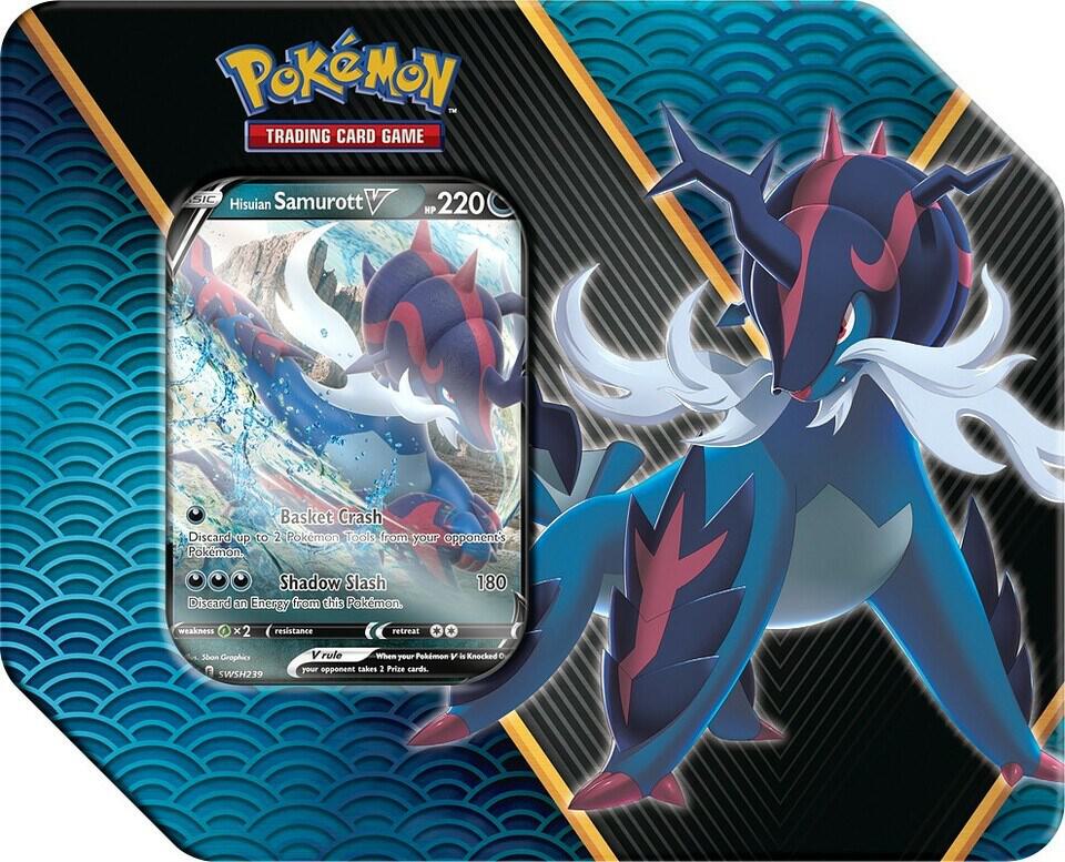Divergent Powers Tin [Hisuian Samurott V] Miscellaneous Cards & Products Pokémon card