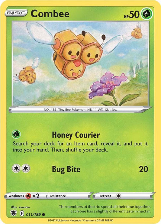 Combee 011/189 Common Astral Radiance Pokémon card