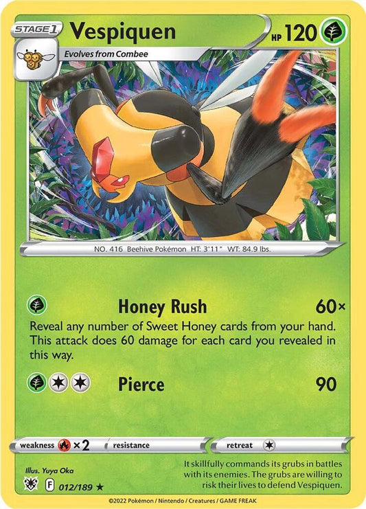 Vespiquen 012/189 Rare Astral Radiance Pokémon card