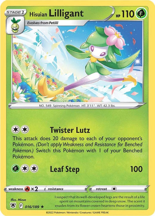 Hisuian Lilligant 016/189 Holo Rare Astral Radiance Pokémon card