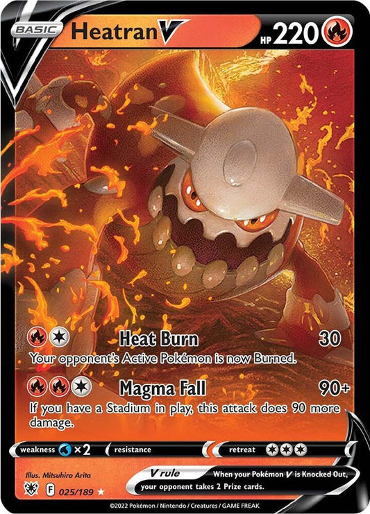Heatran V 025/189 Ultra Rare Astral Radiance Pokémon card