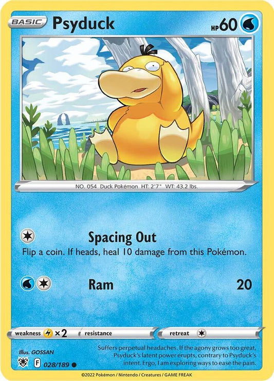 Psyduck 028/189 Common Astral Radiance Pokémon card
