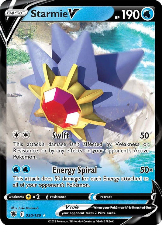 Starmie V 030/189 Ultra Rare Astral Radiance Pokémon card