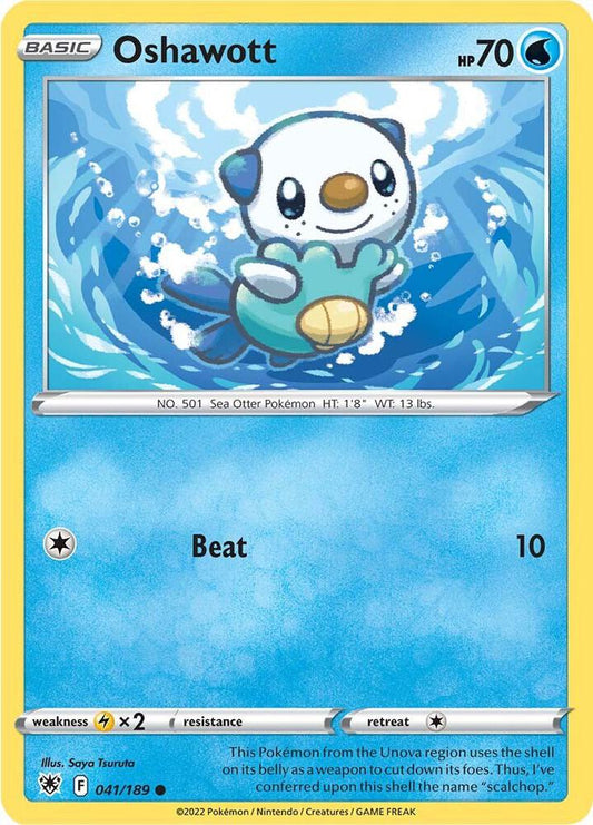 Oshawott 041/189 Common Astral Radiance Pokémon card
