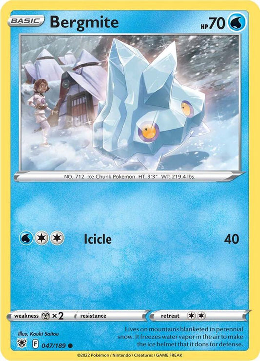 Bergmite 047/189 Common Astral Radiance Pokémon card