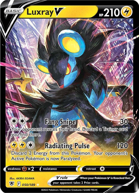 Luxray V 050/189 Ultra Rare Astral Radiance Pokémon card
