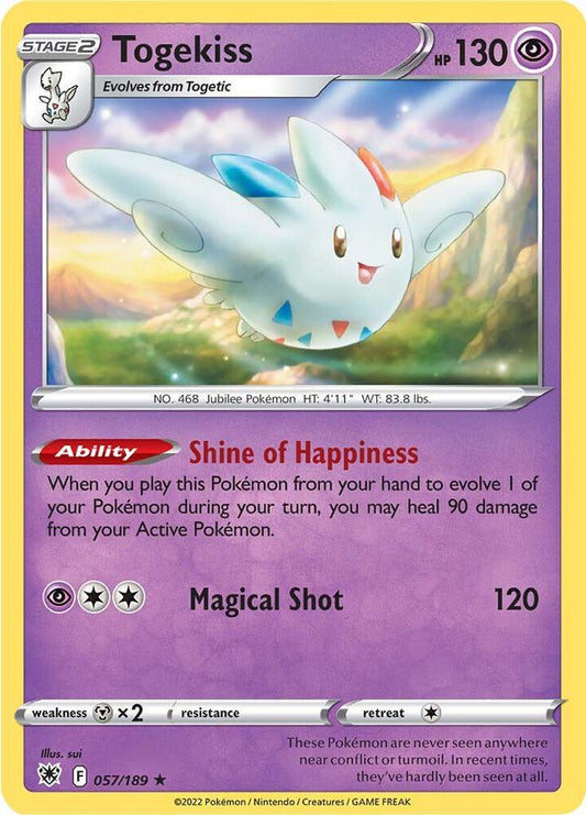 Togekiss 057/189 Holo Rare Astral Radiance Pokémon card