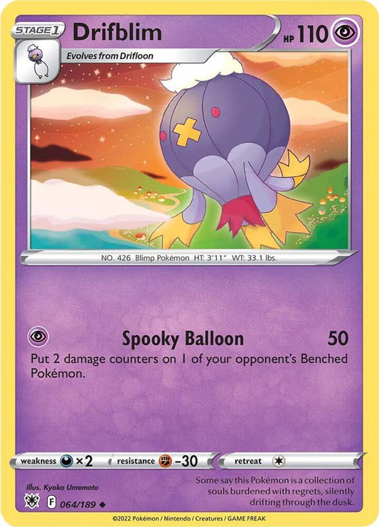 Drifblim 064/189 Uncommon Astral Radiance Pokémon card