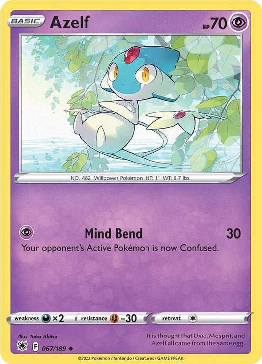 Azelf 067/189 Uncommon Astral Radiance Pokémon card