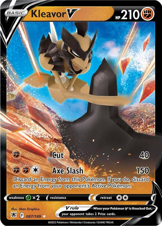 Kleavor V 087/189 Ultra Rare Astral Radiance Pokémon card