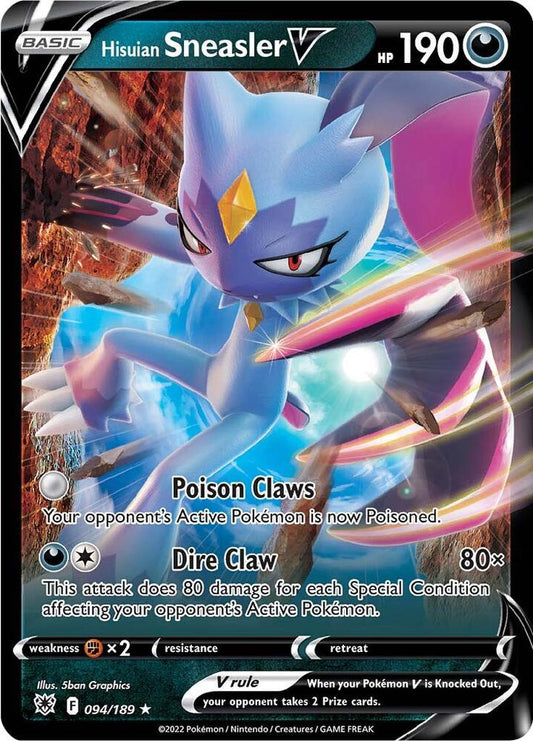 Hisuian Sneasler V 094/189 Ultra Rare Astral Radiance Pokémon card