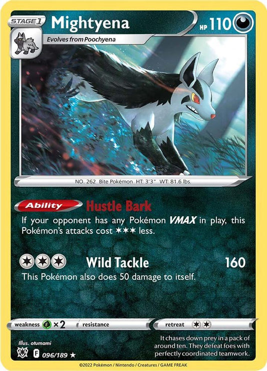 Mightyena 096/189 Rare Astral Radiance Pokémon card