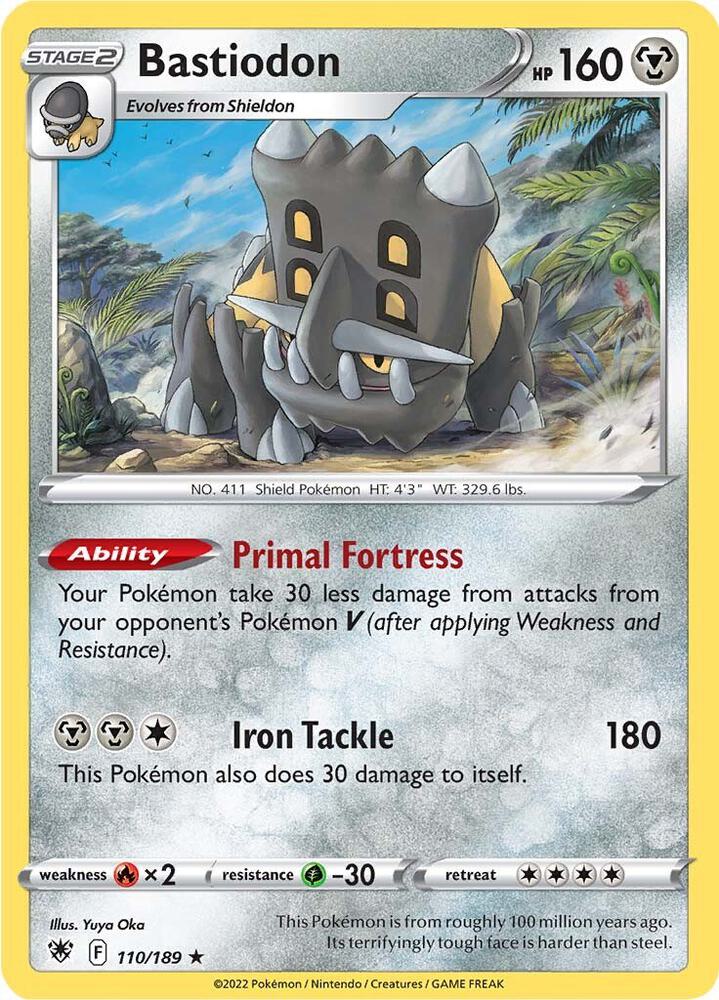 Bastiodon 110/189 Holo Rare Astral Radiance Pokémon card