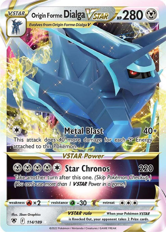 Origin Forme Dialga VSTAR 114/189 Ultra Rare Astral Radiance Pokémon card