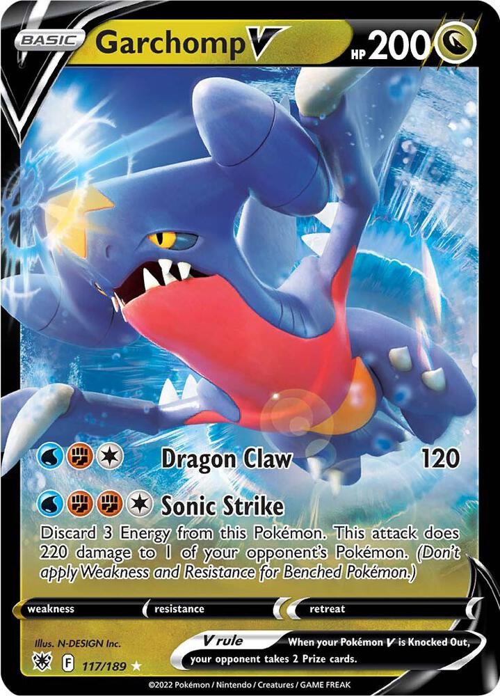 Garchomp V - 117/189 Ultra Rare SWSH10: Astral Radiance