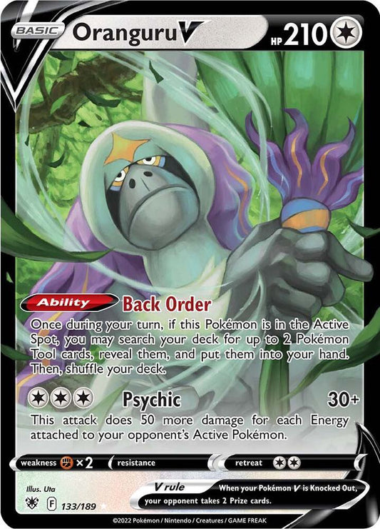 Oranguru V 133/189 Ultra Rare Astral Radiance Pokémon card