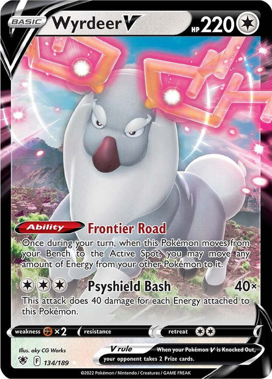Wyrdeer V 134/189 Ultra Rare Astral Radiance Pokémon card