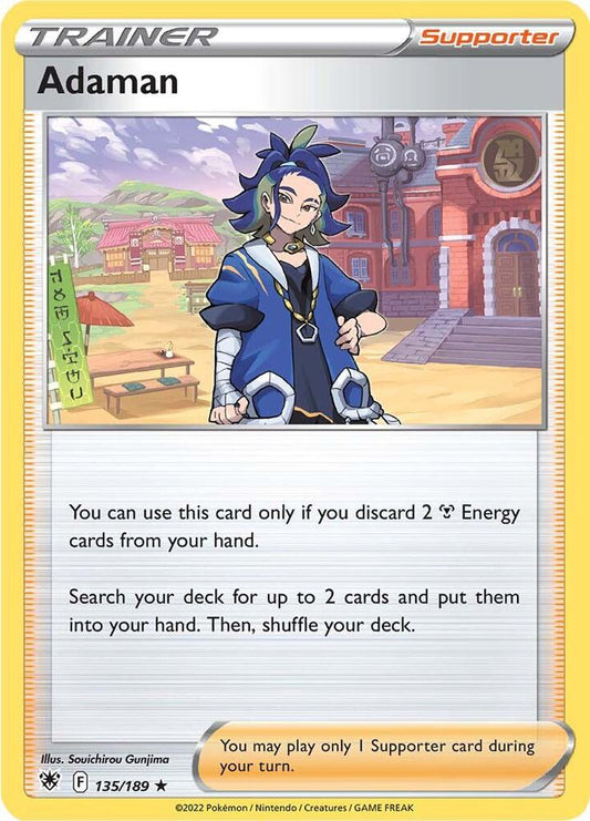 Adaman 135/189 Holo Rare Astral Radiance Pokémon card