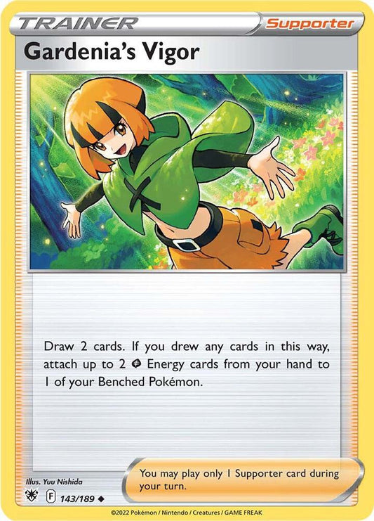 Gardenia's Vigor 143/189 Uncommon Astral Radiance Pokémon card