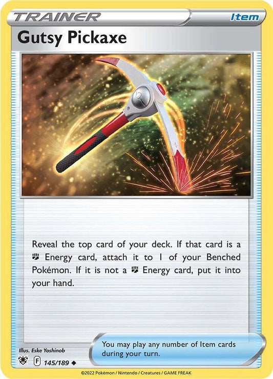 Gutsy Pickaxe 145/189 Uncommon Astral Radiance Pokémon card