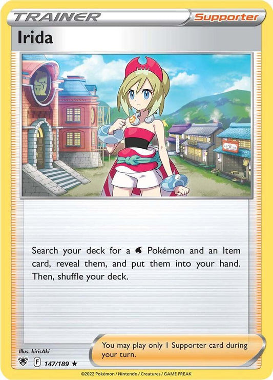 Irida 147/189 Holo Rare Astral Radiance Pokémon card