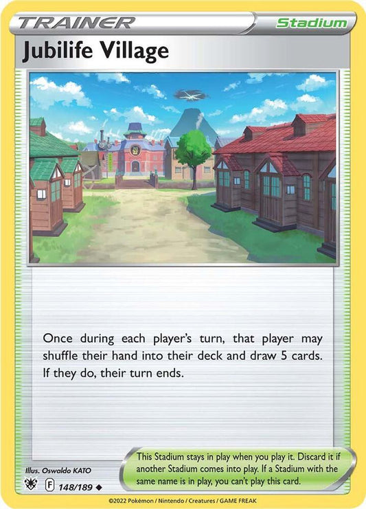 Jubilife Village 148/189 Uncommon Astral Radiance Pokémon card