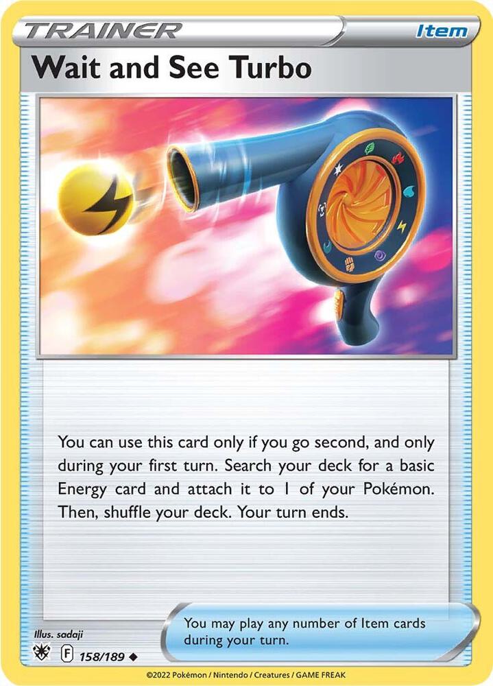 Wait and See Turbo 158/189 Uncommon Astral Radiance Pokémon card