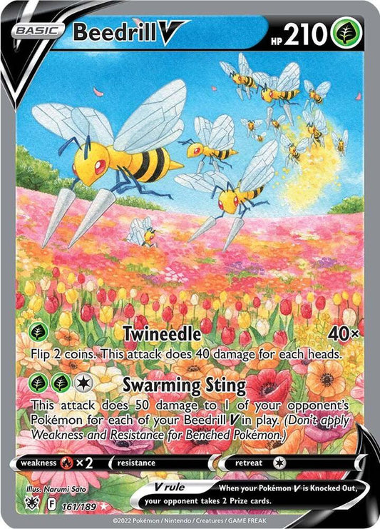 Beedrill V (Alternate Full Art) 161/189 Ultra Rare Astral Radiance Pokémon card