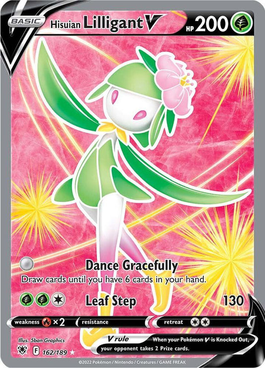 Hisuian Lilligant V (Full Art) - 162/189 Ultra Rare SWSH10: Astral Radiance
