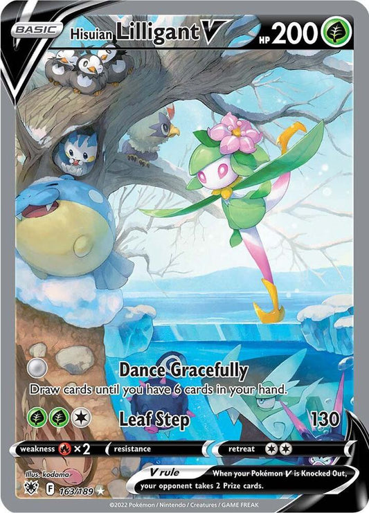Hisuian Lilligant V (Alternate Full Art) 163/189 Ultra Rare Astral Radiance Pokémon card