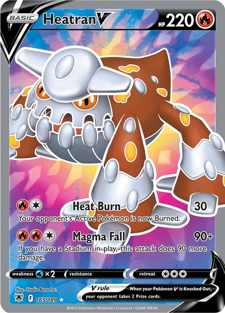 Heatran V (Full Art) 165/189 Ultra Rare Astral Radiance Pokémon card