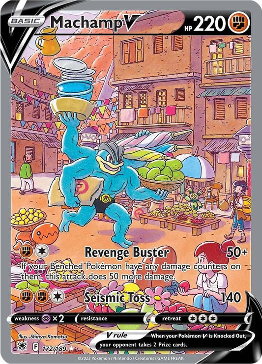 Machamp V (Alternate Full Art) 172/189 Ultra Rare Astral Radiance Pokémon card