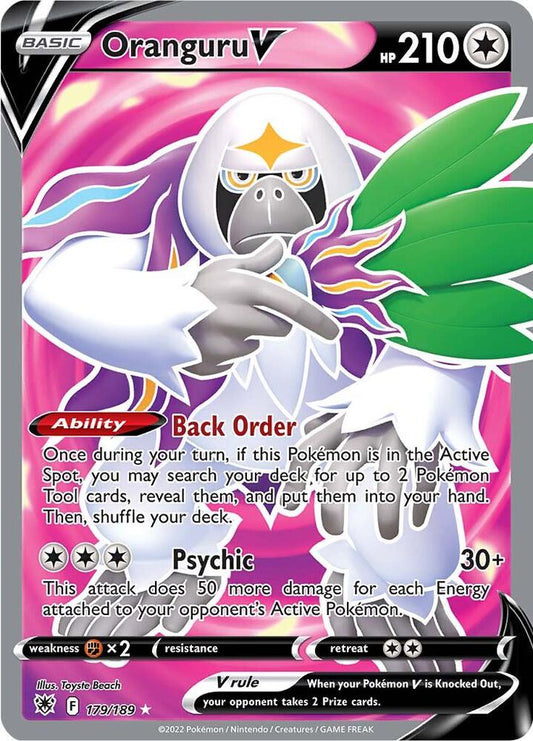 Oranguru V (Full Art) 179/189 Ultra Rare Astral Radiance Pokémon card
