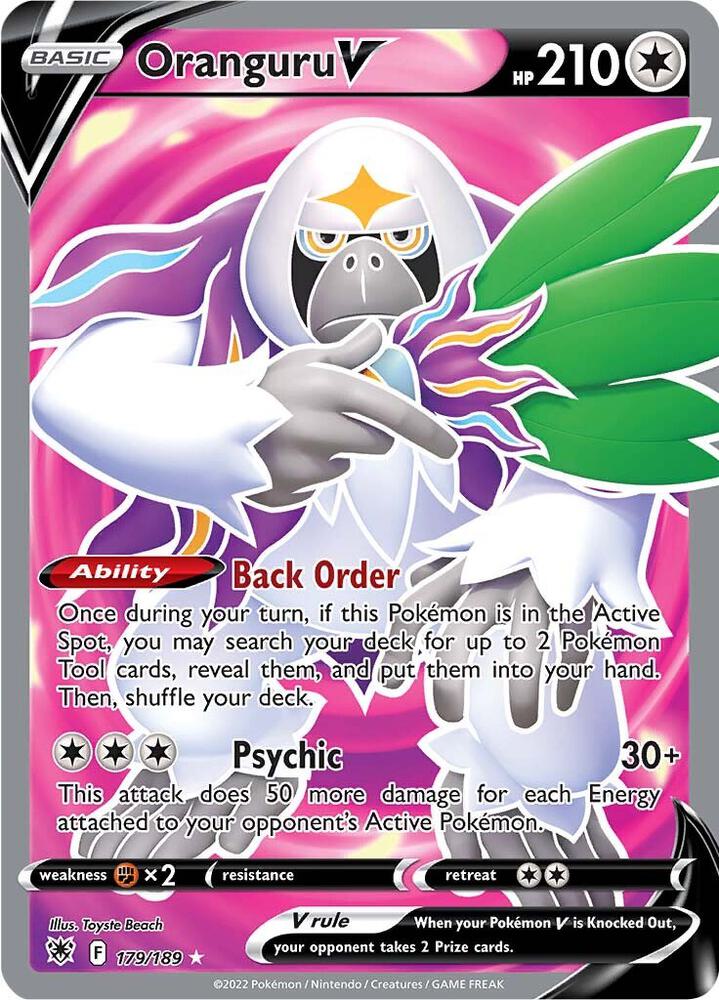 Oranguru V (Full Art) - 179/189 Ultra Rare SWSH10: Astral Radiance