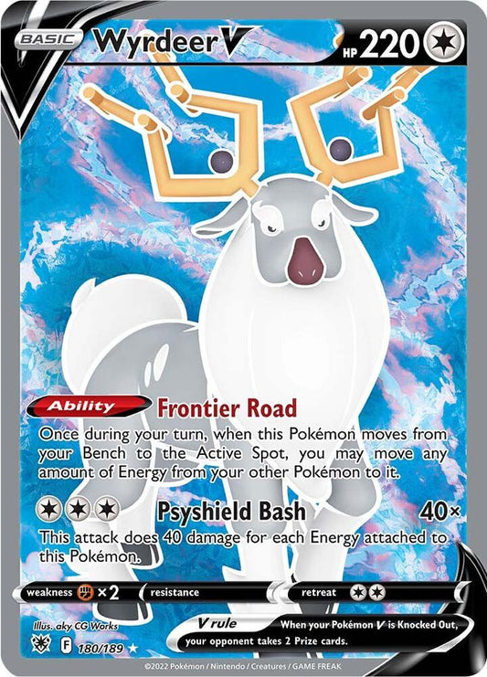 Wyrdeer V (Full Art) 180/189 Ultra Rare Astral Radiance Pokémon card