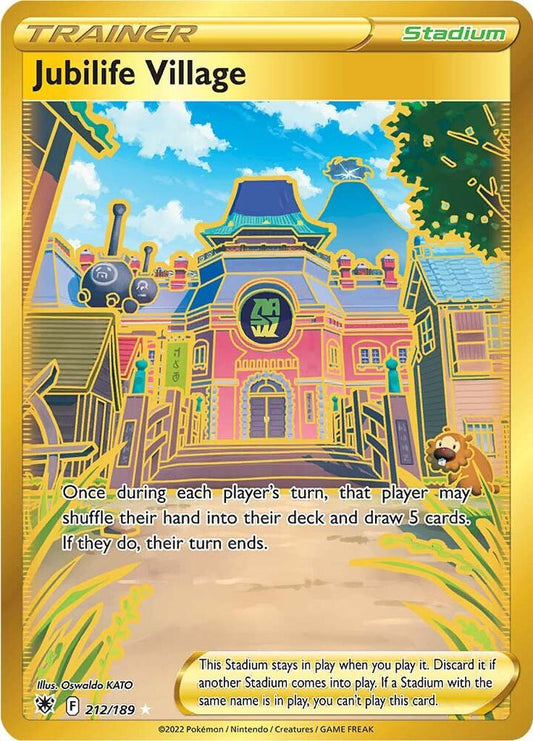 Jubilife Village (Secret) 212/189 Secret Rare Astral Radiance Pokémon card