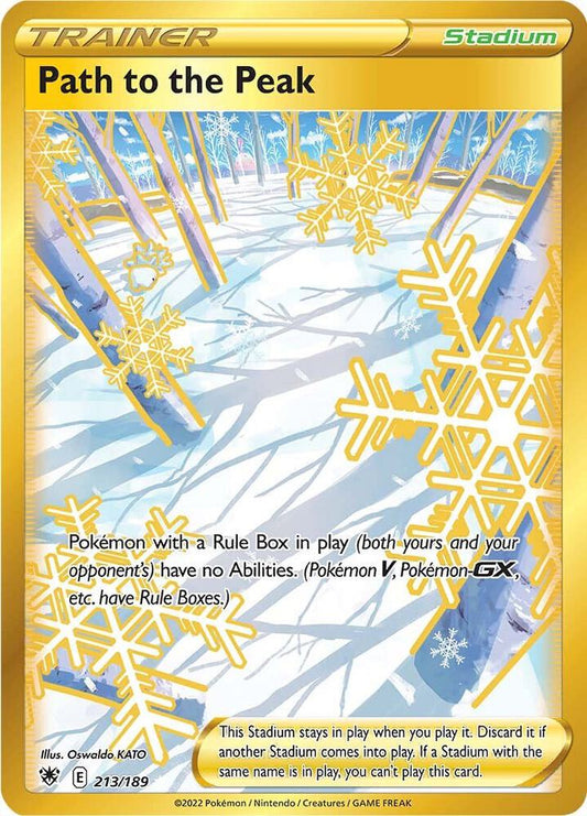 Path to the Peak (Secret) - 213/189 Secret Rare SWSH10: Astral Radiance