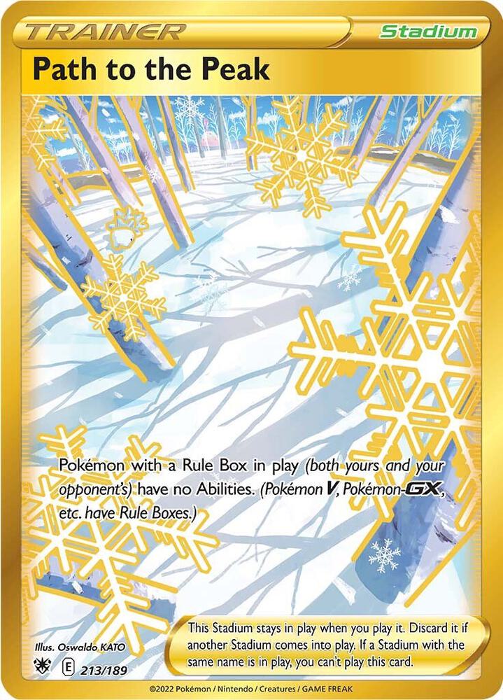 Path to the Peak (Secret) - 213/189 Secret Rare SWSH10: Astral Radiance