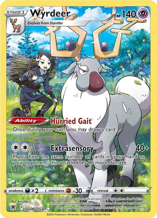 Wyrdeer TG06/TG30 Ultra Rare Astral Radiance Trainer Gallery Pokémon card