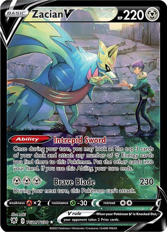Zacian V TG21/TG30 Ultra Rare Astral Radiance Trainer Gallery Pokémon card
